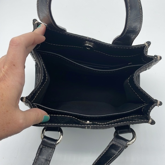 Nine & Co. 90s Small Y2K Mini Black Hand Bag Purse - Picture 5 of 8